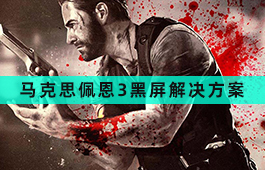 马克思佩恩3黑屏解决方案
